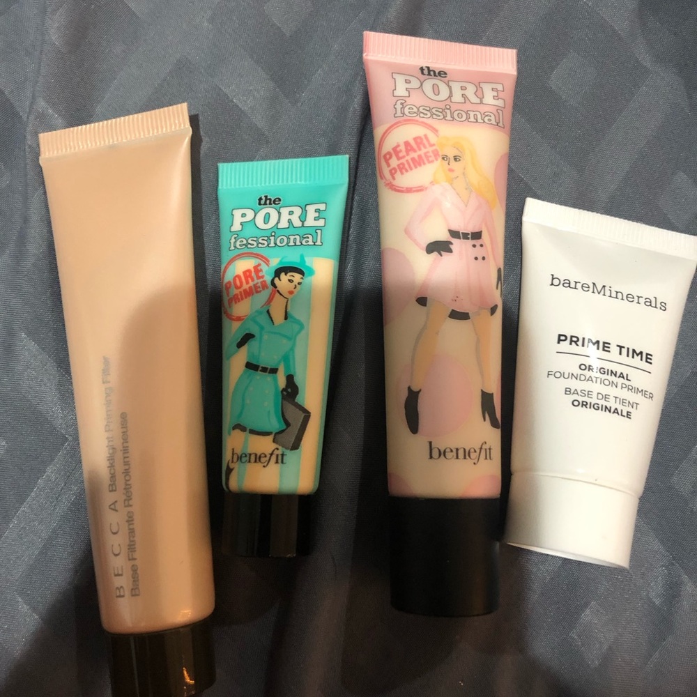 BECCA, BENEFIT, AND BARE MINERALS PRIMER
